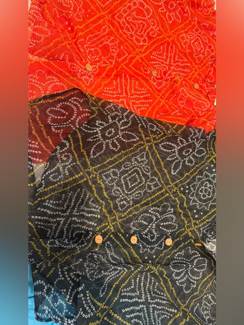 Bundle of two bandhani shirts